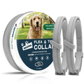 NJKPUYT Flea Collar for Dogs, Tick and Flea Collar for Dogs, Dog Tick Collar, Dog Flea Collars, Flea Collar for Large Dogs, Plant-Based Protection,Easy to Use,Lasts Up to 8 Months – 2 Pack