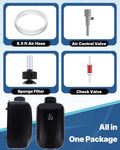 Uniclife Aquarium Air Pump, Adjustable Quiet Oxygen Pump for Fish Tanks, Airline Tubing & Accessories