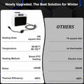Dog House Heater with Smart Thermostat 300W/600W Chicken Coop Heater for Outdoor/Indoor Winter