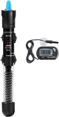 AQUANEAT Aquarium Heater, 100W Fish Tank Heater, Adjustable Submersible Water Thermostat with Digital Thermometer