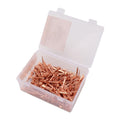 Fydun 250Pcs Copper Horseshoe Nails, Plated Rustproof Equestrian High Tensile Hufngel für Pferde Riding Equipment Pet Su