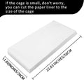 Buryeah 200 Pcs Bird Cage Papers Liner Disposable Non Woven Parrot Bird Pad, Precut Absorbent Bird Paper, Pet Cages Cush