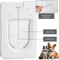 Smart Electronic Pet Door, Automatic Cat Dog Door with 3 Modes, Battery Powered Electronic Sensor Pet Door with 1 Sensin