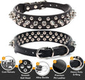 Spiked Dog Collars for Medium Dogs, Studded Spike Collar for Dogs, Black M