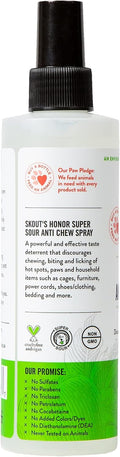 SKOUT'S HONOR Super Sour! Anti Chew Spray for Dogs and Puppies, 8 oz