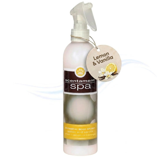 Best Shot Scentament Spa Botanical Body Splash, Detangler Spray, Body Spray for Pets, Cat and Dog Cologne Spray, Lemon V