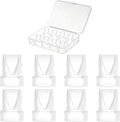 Breast Pump Replacement Parts 6 Duckbill Valves with Storage Case, Compatible with Eufy S1 Pro S1 E10 E20 Pump Parts, BP