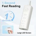 Digital Ear Pet Thermometer for Dogs and Cats, 1 Second Non-Contact, Rechargeable, LED Display, Fever Detection, Accurat