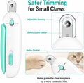 Wanheart Cat Nail Clippers for Indoor Cats and Kittens, Safety Guard & Catcher, Adjustable Claw Trimmer with Hidden File for Small Pet Grooming (Blue)