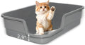 Extra Large Litter Box with Low Entry,Jumbo Cat Litter Box for Kitty and Senior Cats,Cat Box for Indoor Cats,Open Top Co