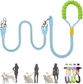 Hands Free Double Dog Leash for Two Dogs, No Tangle 360° Swivel Fit for Small and Medium Breeds, Adjustable Split Leads 