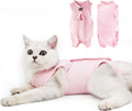 DOTON Cat Recovery Suit for Male and Female Surgical Post Surgery Soft Cone Onesie Shirt Clothes Neuter Licking Protecti