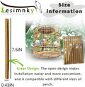 Lesimnky 30PCS Birds Perch Covers, Sand Perch for Bird Cage Platform Accessories Bird Perch Covers Sandpaper Sand Perch Covers for Parakeets Canaries Finches & Small Birds, Yellow