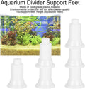 100Pcs Aquarium Divider Support Feet Adjustable Height Design PVC Tank Partition Legs for Fish Tank Cleaning Decoration