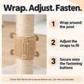 PetPals Cat Grooming Massager with Adjustable Bands & Silicone Bristles