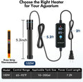 Orlushy Submersible Aquarium Heater, Fish Tank Heater with Free Thermometer for Freshwater and Saltwater Tank