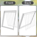 Suzile 2 Pcs 11.81" x 10.24" Pigeon Cage Door Bird Wire One Way Entrance Iron Pigeon Trap Bird House Door for Racing Supply Birdcage Breeding, White