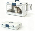 Collapsible Hard Cat Carrier Small Dog Cat Travel Crate Pet Clear