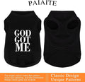 Discover Cozy Cotton Canine Wear: Breathable Soft, and Lightweight Dog Shirt Vest with Eye-Catching Graphics(GOD GOT ME)