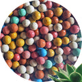 Colorful Clay Pebbles 2LBS for Plants (8-10mm) -No Soil Splash | Multi-Purpose Drainage Rocks for Potted Plants, Aquariu