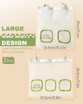 2Pcs Mesh Rabbit Hay Feeder Bag for Bunny, Guinea Pigs, Chinchillas