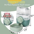 35oz Hanging Automatic Rabbit Water Dispenser, Cage Water Bottle Auto Gravity Pet Water Station for Small Animals, Puppy