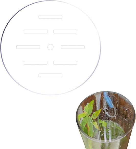 1 Pcs Acrylic Aquarium Anti-Jumping Lid Cover with Hole, Aquarium Cover Lid to Prevent Fish, Reptiles, Shrimp, Turtles f