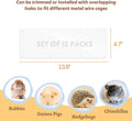 Tierecare 12 Pcs Cage Guard 13.8"x4.7" with Zip Ties & Personalized Letter Stickers, Scatter Guard Clear Cage Liner Flexible Side Lining for Rabbit Guinea Pig C&C Metal Wire Playpen