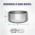 YETI Boomer 8, Stainless Steel, Non-Slip Dog Bowl, Holds 64 Ounces