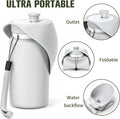kissleaf Portable Dog Water Bottle, Collapsible, for Walks & Hiking, 550ml