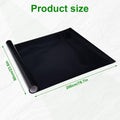 Black Aquarium Background, Static Cling Fish Tank Background 23.6 x 78.7 In
