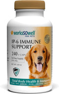 1-TDC WorksSoWell IP-6 Immune Support for Dogs – 240 V-Caps – Helps Promote Healthy Bones, Teeth, Kidney, Liver Function