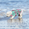 EMUST Dog Life Vests, Adjustable Dog Life Jacktets for Boat, High Visibility Life Vests for Dogs, Medium Dog Life Jacket Safety Swimsuit, NewTurquoise, M