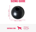 KONG Extreme Ball with Hole - Fetch Toy - Durable Dog Toy for Training, Interactive Playtime & More - Natural Extreme Rubber Ball - Black - for Large/Medium Dogs