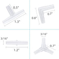 Pawfly Aquarium Airline Tubing Connectors Plastic Inline Valve, Fish Tank Air Pump Connector, 40-Piece
