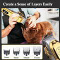 yucca Dog Grooming Clippers for Thick Heavy Coats, Cordless Animal Clippers Professional, Rechargeable Low Noise Clippers, Thick Fur Clippers with Metal Blade for Pets Dogs Cats