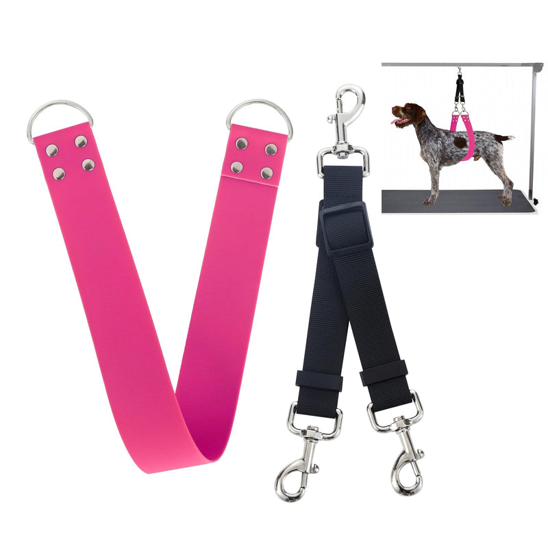 Dog Grooming Belly Band - Pet Grooming Belly Straps Pink Groomer Belly Support 2
