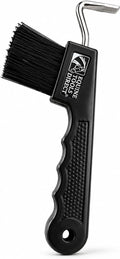 Horse Hoof Pick with Brush, Black
