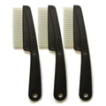 KEAIYYJ- Flea Comb for Cats & Dogs, Pet Fine Tooth Tick Brush, 3 Pack (Black)