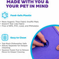 Outward Hound by Nina Ottosson Lick N’ Flip Level 1 Dog Puzzle Toy, Lick Mat & Slow Feeder – Non-Slip Base Beginner Enrichment for Small & Medium Dogs, Holds 1 Cup Wet or Dry Food, 7.4" x 7.4"