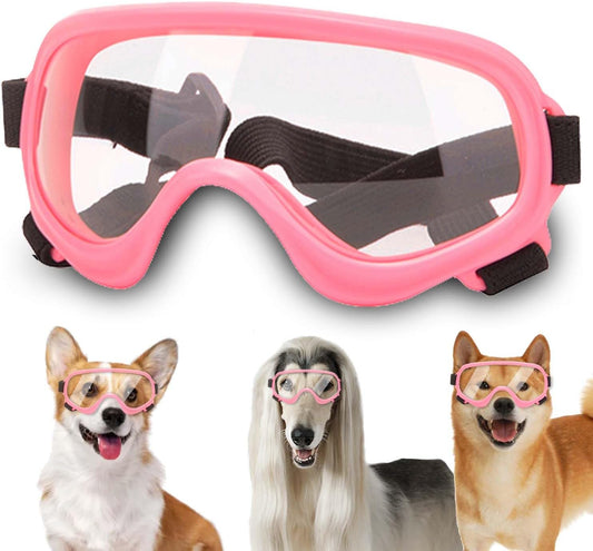 Dog Sunglasses,Doggles Anti-UV Protection, Pet Sunglasses with Adjustable Strap, Suitable for Motorcycle Car Driving Bik