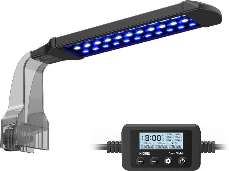 NICREW Clip-on Marine Aquarium Light for Coral Reef Tank