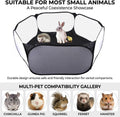 Small Animals Playpen, Portable Pop-up Open Interactive Pet Tent, Indoor Outdoor Fence for Rabbits, Guinea Pig, Hamster,