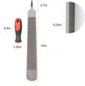14 Inch Hoof Rasp, Horseshoe File with Rubber Handle, Carbon Steel Farrier File Tool, Suitable for Horse/Goat/Cow/Donkey