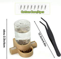 Jumping Spider Accessories, Jumping Spider Water Dispenser, Magnetic Hanging Feeder with Tweezers for Jumping Spiders, T