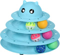 UPSKY Cat Toy Roller 3-Level Turntable Cat Toys with Six Colorful Balls