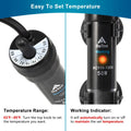 DaToo Aquarium Heater Adjustable 50W Submersible Fish Tank Heater with Electronic Chip Thermostat Suitable for Marine Sa