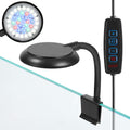 AQUANEAT Clip on Aquarium Light for up to 5 Gal Rimless Fish Tank, Dimmable Small Fish Tank Light USB for Nano Tank
