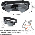 Dog Goggles Small Breeds, Anti-UV Small Dog Sunglasses for Outdoor Driving Cycling Riding, Windproof Sandproof Dig Eye P