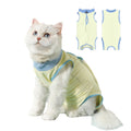 Cat Surgery Recovery Suit for Male Female Cat Onesie After Surgery Spay Surgical Abdominal Wound Skin Diseases E-Collar Alternative to Cone of Shame Kitten Body Post